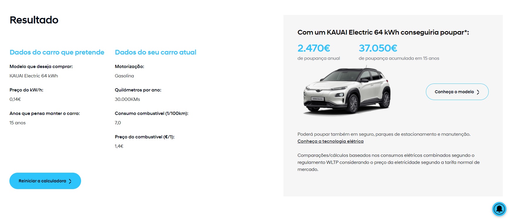 Simulador de poupança resultado final